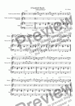 page one of 4 Scottish Reels for Ceilidh or Celtic Group