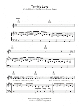 page one of Terrible Love (Piano, Vocal & Guitar Chords)