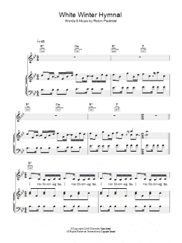 page one of White Winter Hymnal (Piano, Vocal & Guitar Chords)