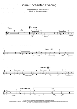 page one of Some Enchanted Evening (from South Pacific) (Violin Solo)