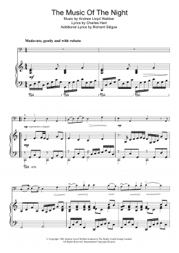 page one of The Music Of The Night (from The Phantom Of The Opera) (Cello Solo)