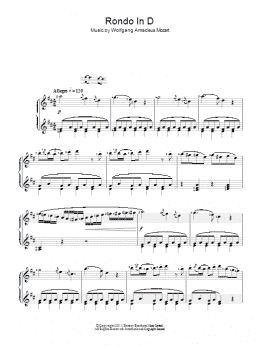 page one of Rondo In D (Piano Solo)