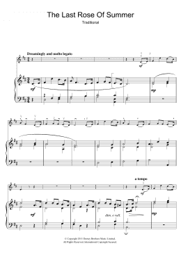 page one of The Last Rose Of Summer (Violin Solo)
