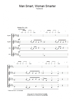 page one of Man Smart, Woman Smarter (SSAA Choir)