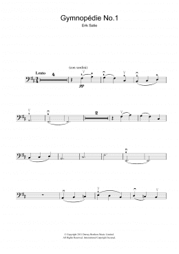 page one of Gymnopedie No. 1 (Cello Solo)