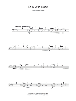 page one of To A Wild Rose (Cello Solo)