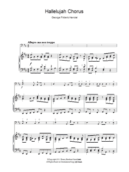 page one of Hallelujah Chorus (Piano, Vocal & Guitar Chords)