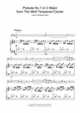 page one of Prelude No.1 in C Major (from The Well-Tempered Clavier, Bk.1) (Cello and Piano)