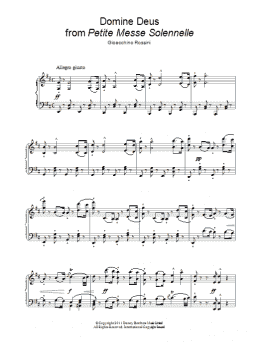 page one of Domine Deus (Piano & Vocal)