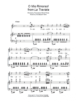 page one of O Mio Rimorso! (Piano & Vocal)