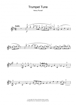 page one of Trumpet Tune (Violin Solo)