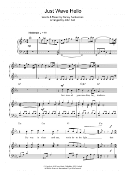 page one of Just Wave Hello (Piano, Vocal & Guitar Chords)