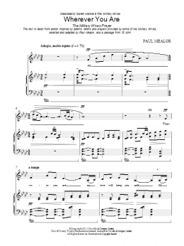 page one of Wherever You Are (Piano, Vocal & Guitar Chords)
