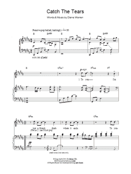 page one of Catch The Tears (Piano, Vocal & Guitar Chords)
