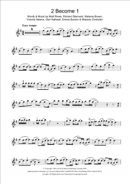 page one of 2 Become 1 (Violin Solo)
