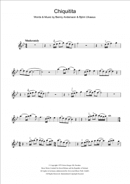 page one of Chiquitita (Violin Solo)