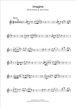 page one of Imagine (Violin Solo)
