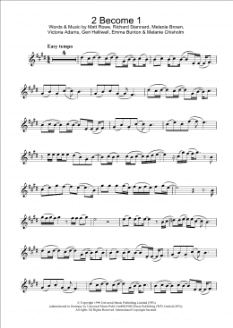 page one of 2 Become 1 (Alto Sax Solo)