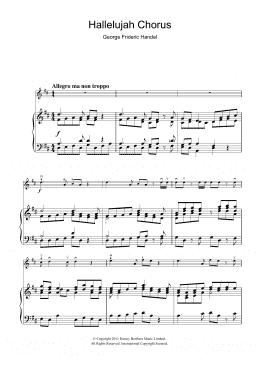 page one of Hallelujah Chorus (from The Messiah) (Violin Solo)