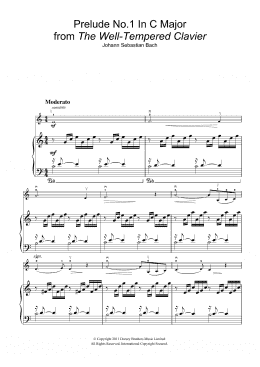 page one of Prelude No.1 in C Major (from The Well-Tempered Clavier, Bk.1) (Violin Solo)