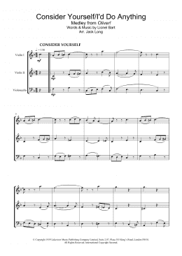 page one of Consider Yourself (from Oliver!) (Violin Solo)