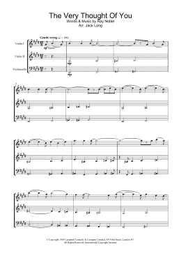 page one of The Very Thought Of You (Violin Solo)