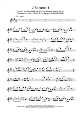 page one of 2 Become 1 (Clarinet Solo)