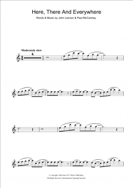 page one of Here, There And Everywhere (Clarinet Solo)
