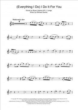 page one of (Everything I Do) I Do It For You (Flute Solo)