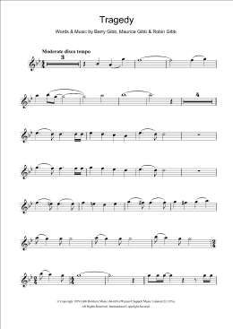 page one of Tragedy (Flute Solo)
