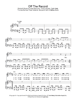 page one of Off The Record (Piano, Vocal & Guitar Chords)