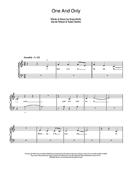 page one of One And Only (5-Finger Piano)