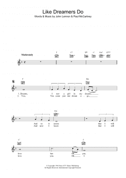 page one of Like Dreamers Do (Lead Sheet / Fake Book)