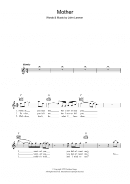 page one of Mother (Lead Sheet / Fake Book)
