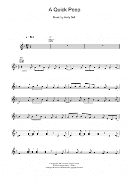 page one of A Quick Peep (Lead Sheet / Fake Book)