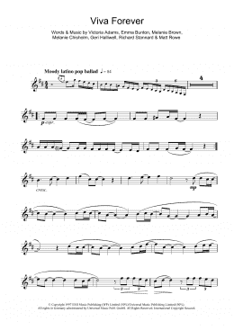 page one of Viva Forever (Alto Sax Solo)