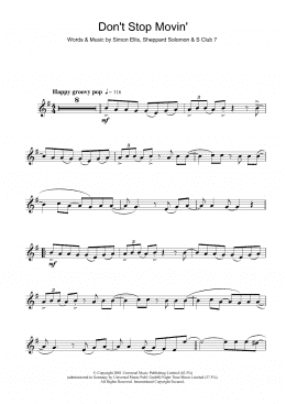 page one of Don't Stop Movin' (Alto Sax Solo)