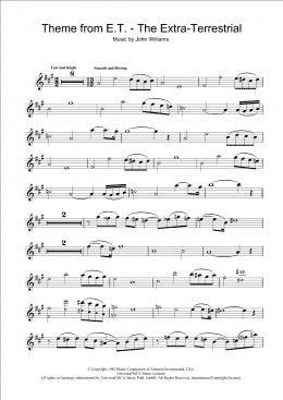 page one of Theme from E.T. - The Extra-Terrestrial (Alto Sax Solo)