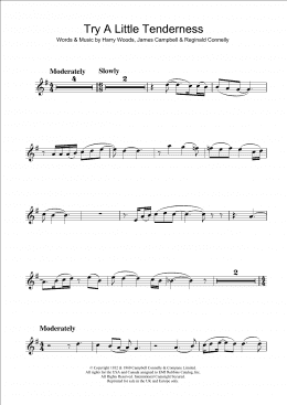page one of Try A Little Tenderness (Alto Sax Solo)