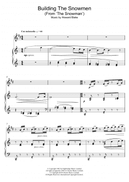 page one of Building The Snowman (From 'The Snowman') (Clarinet Solo)