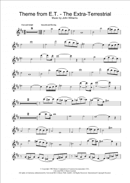 page one of Theme from E.T. - The Extra-Terrestrial (Clarinet Solo)