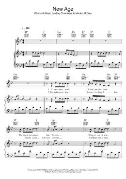 page one of New Age (Piano, Vocal & Guitar Chords (Right-Hand Melody))