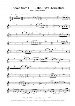 page one of Theme from E.T. - The Extra-Terrestrial (Violin Solo)
