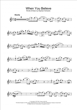 page one of When You Believe (from The Prince Of Egypt) (Violin Solo)