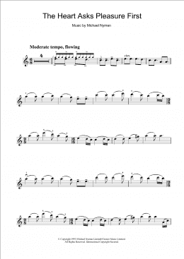page one of The Heart Asks Pleasure First: The Promise/The Sacrifice (from The Piano) (Violin Solo)