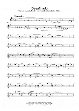 page one of Desafinado (Slightly Out Of Tune) (Alto Sax Solo)