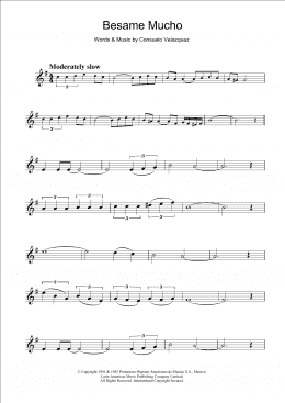 page one of Besame Mucho (Kiss Me Much) (Clarinet Solo)