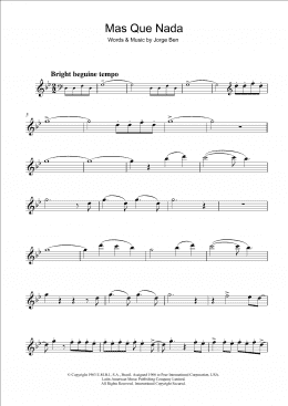page one of Mas Que Nada (Say No More) (Flute Solo)