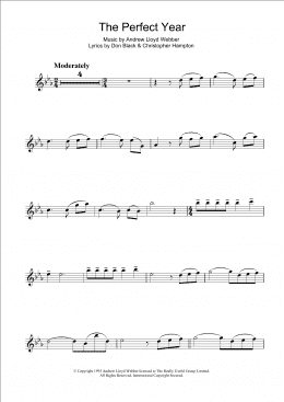 page one of The Perfect Year (from Sunset Boulevard) (Flute Solo)