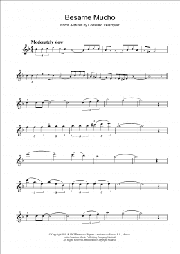 page one of Besame Mucho (Kiss Me Much) (Violin Solo)